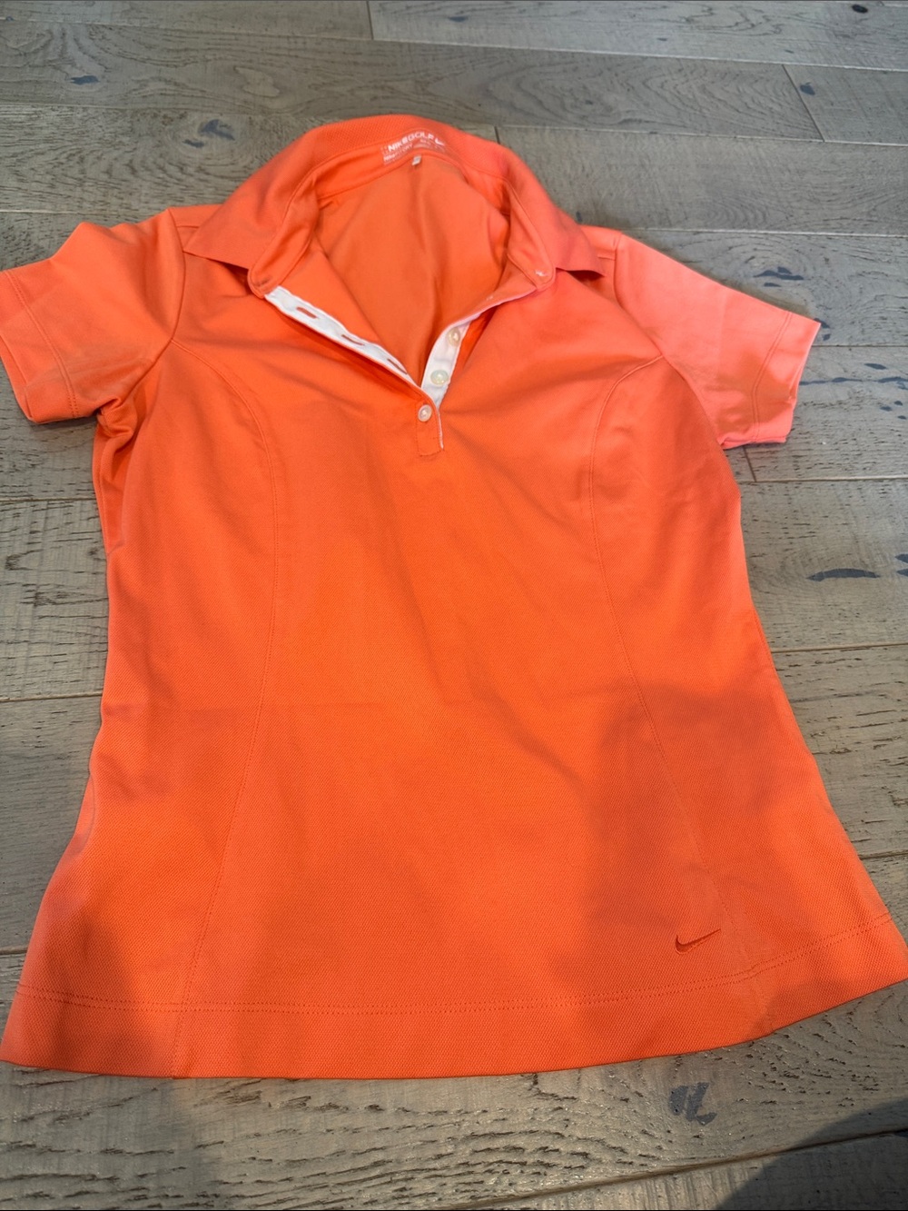 Nike Orange Short Sleeve Performance Polo